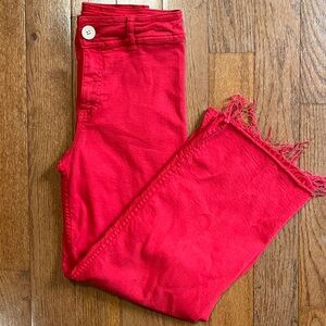 Zara Girls Red Wideleg Pants size 11/12